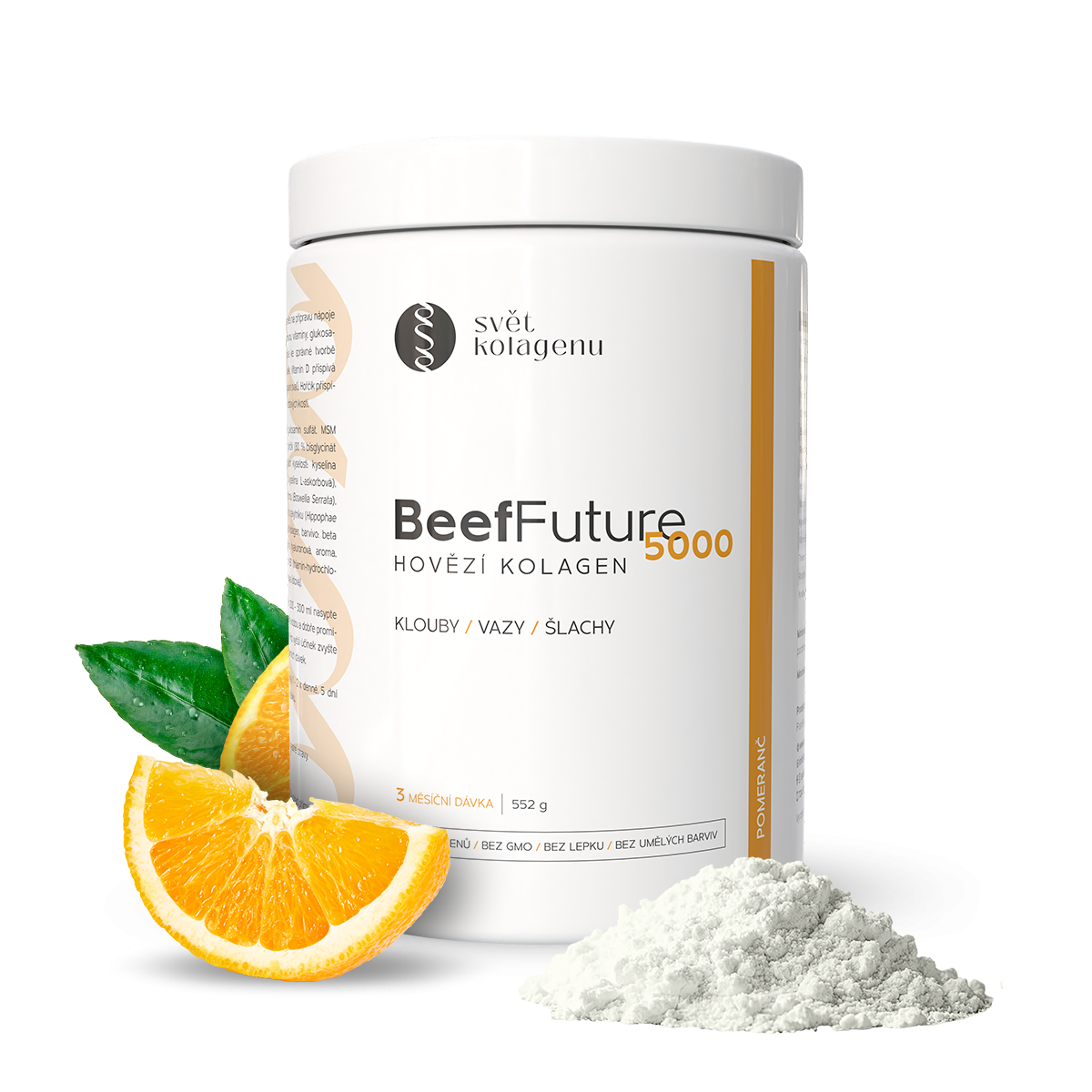 Hovězí kolagen BeefFuture 5000 - pomeranč
